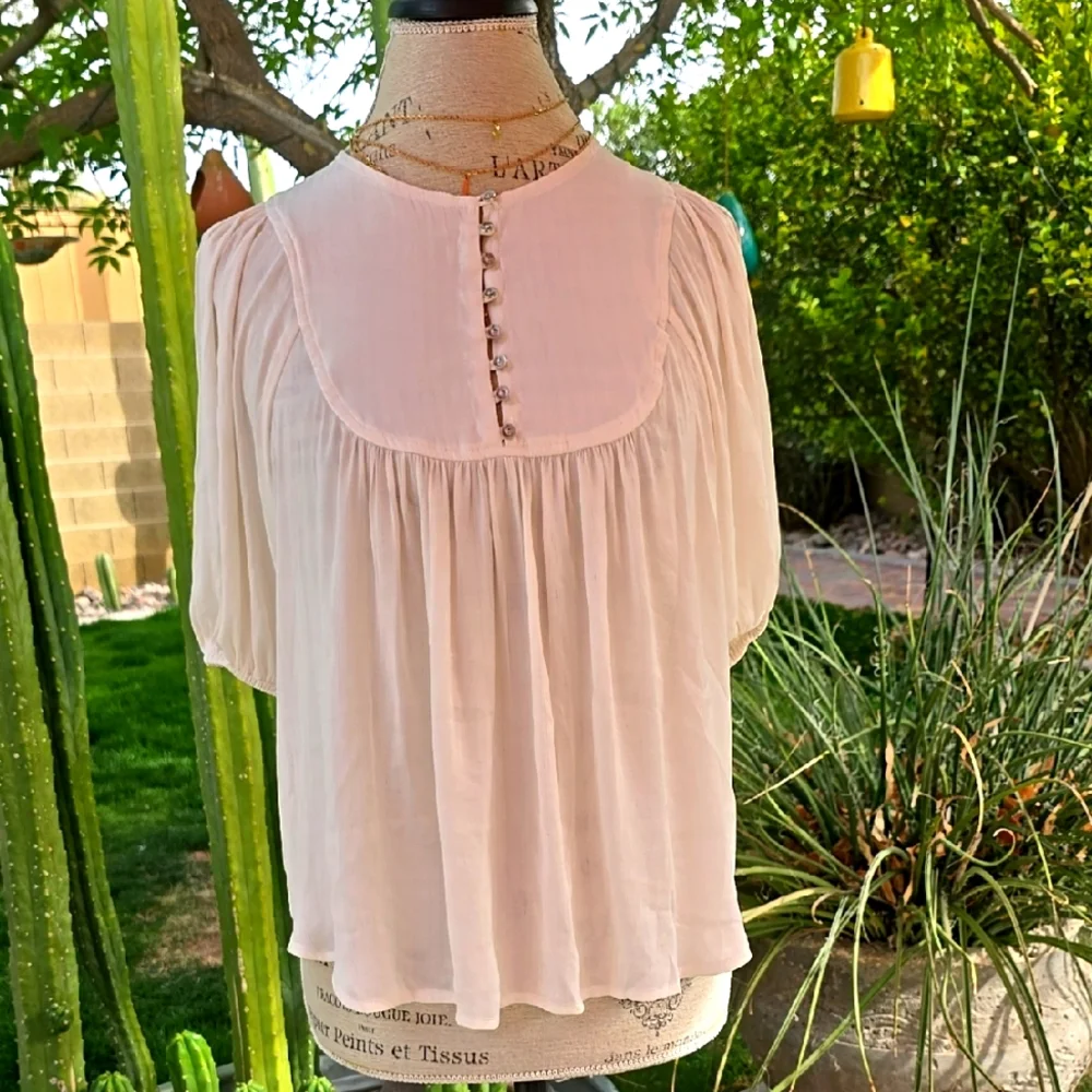 Elegant ivory color by anthropologie Women's Top
